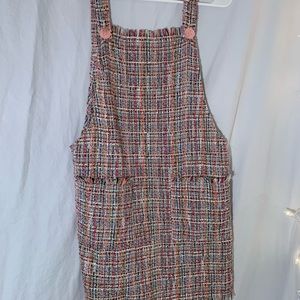 SOLD Multicolored Overall Dress